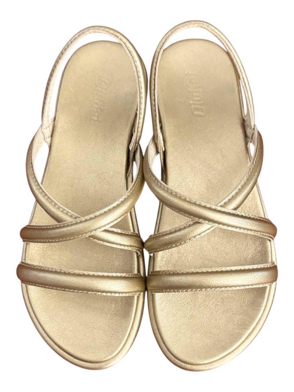 OluKai Gold Sandals Women’s 6